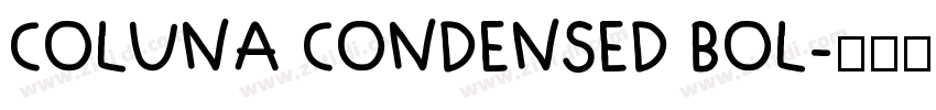 COLUNA CONDENSED BOL字体转换